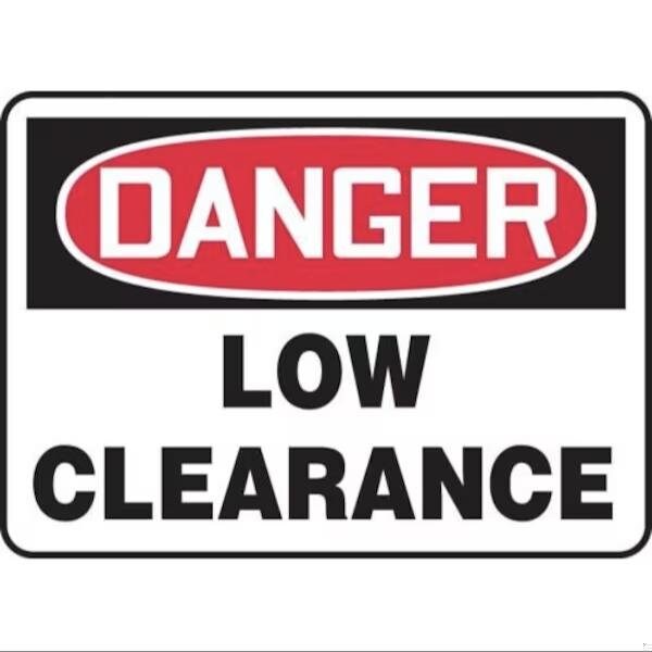 Accuform OSHA DANGER SAFETY SIGN LOW MECR004XP MECR004XP - main